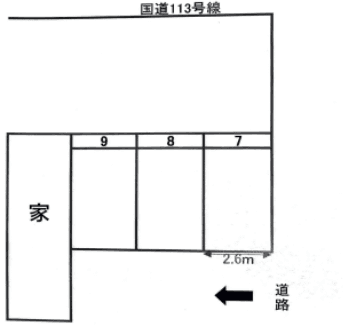 物見山駐車場の駐車配置図