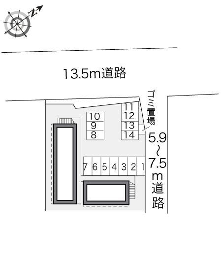 グッドワン(17254)の駐車配置図