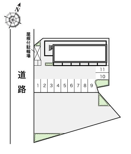 ボヌール(15184)の駐車配置図