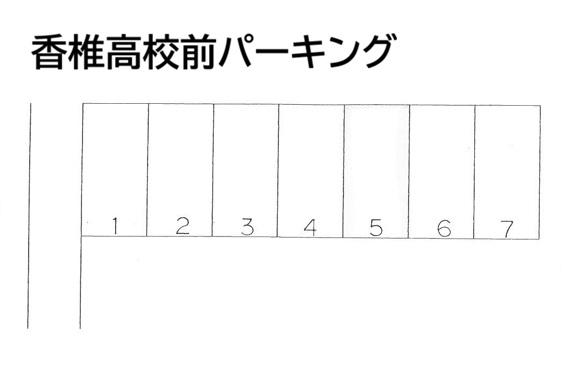 香椎高校前パーキングの駐車配置図