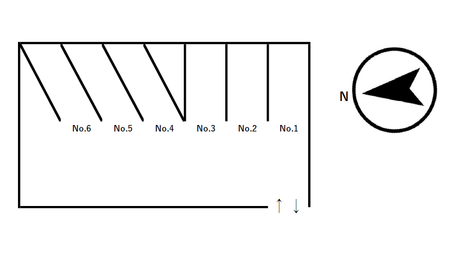 ぴかぴかパーキングの駐車配置図