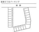 簗瀬３丁目パーキングの駐車場