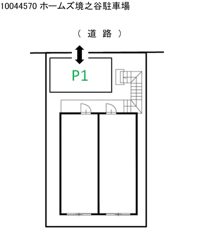 ホームズ境之谷駐車場の駐車配置図