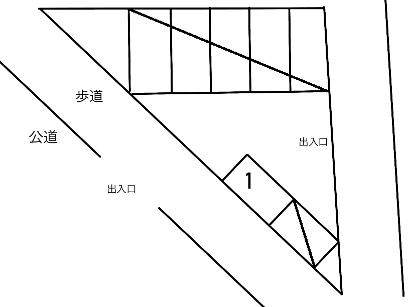有田駐車場の駐車配置図