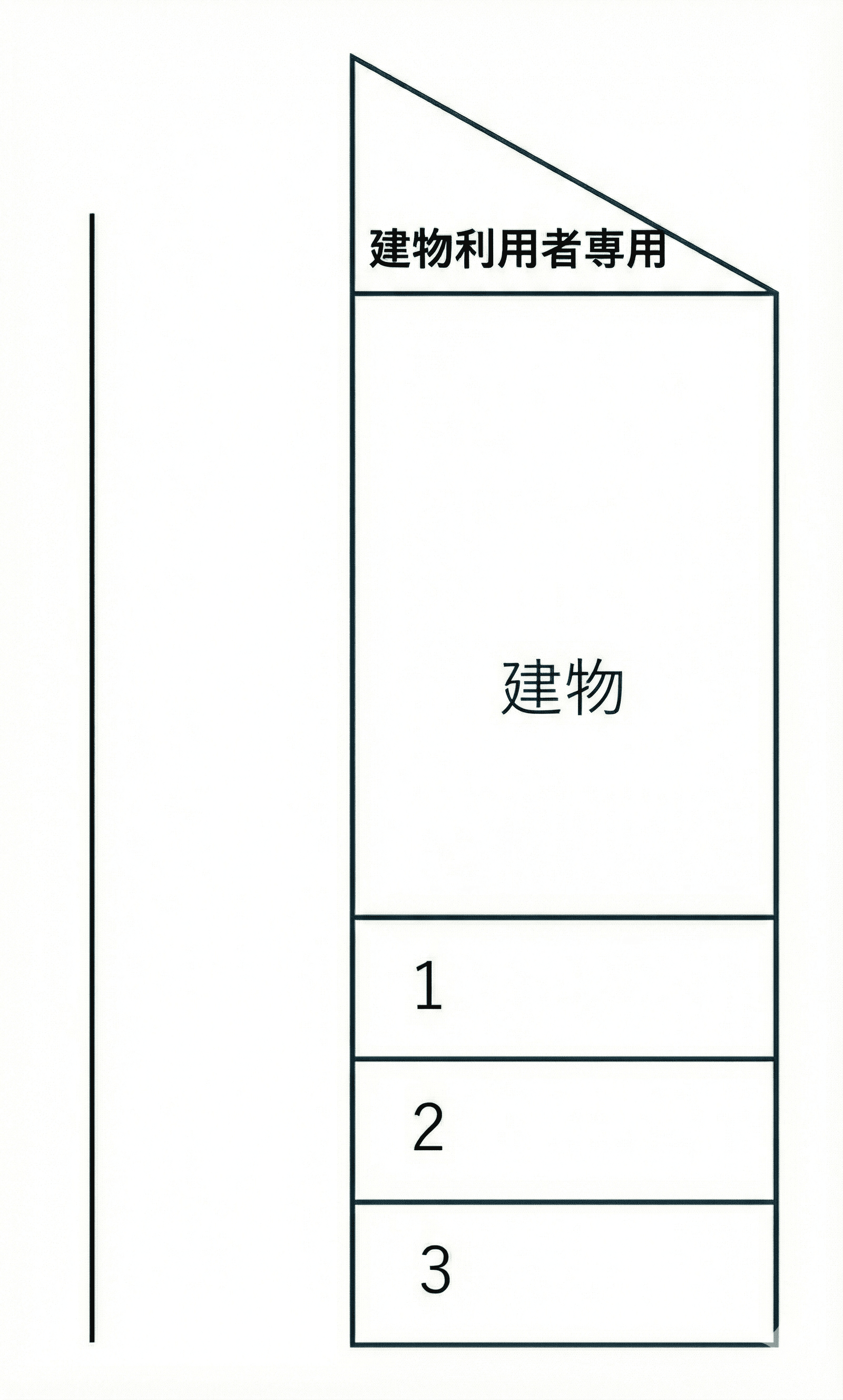 ＡＫ月極駐車場の駐車配置図