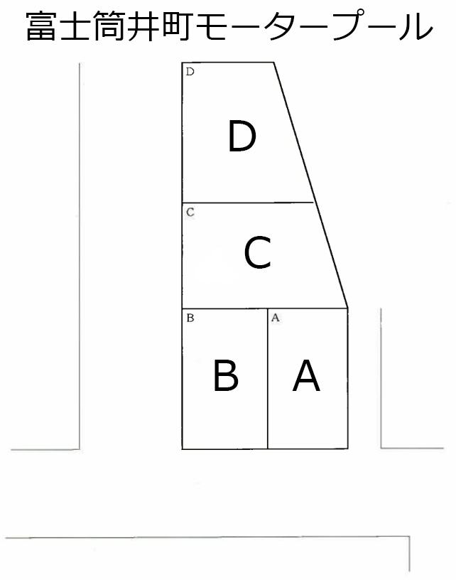 富士筒井町モータープールの駐車配置図
