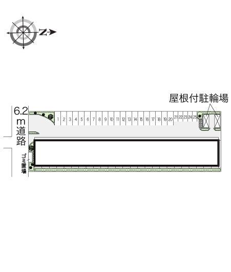 クレール(17017)の駐車配置図
