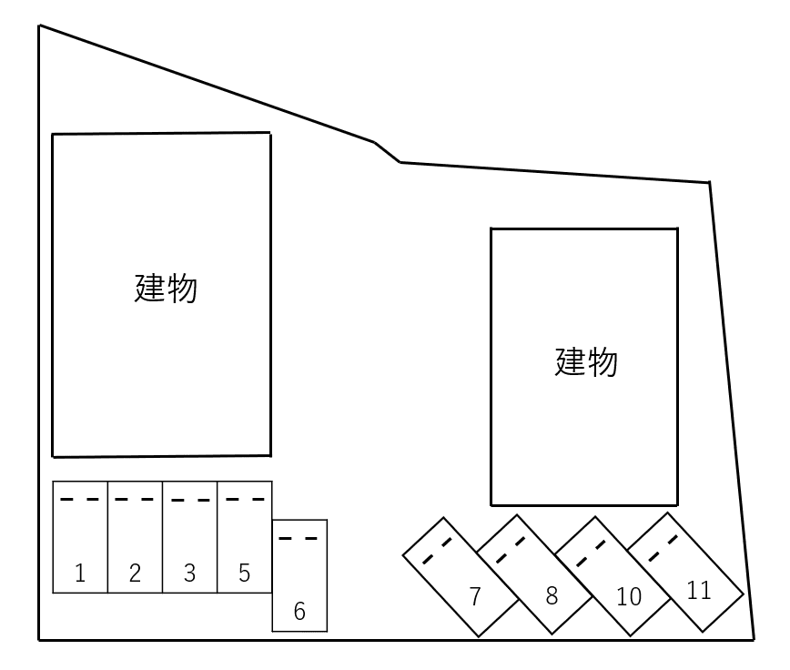 グリーン　ゲーブルズの駐車配置図