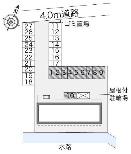 ファミリアシモサトⅡ(28753)の駐車配置図