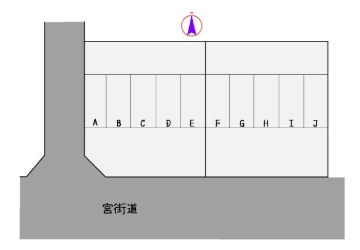 和歌山市太田１丁目（Ｗ-312）の駐車配置図