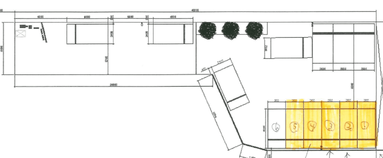 間々田駅前第２の駐車配置図