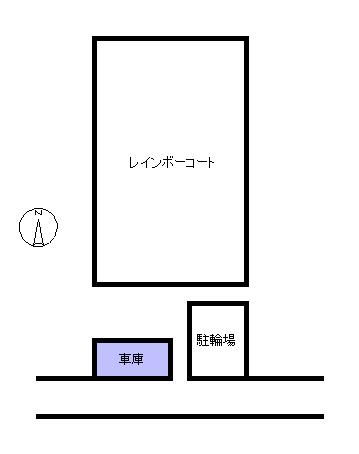 レインボーコートの駐車配置図