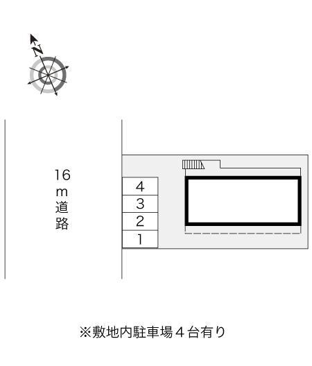 伊勢崎第２(4618)の駐車配置図