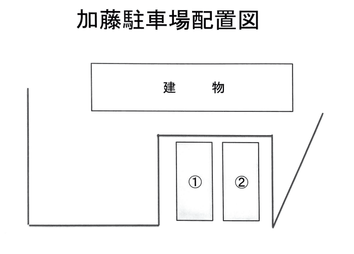 加藤駐車場の駐車配置図
