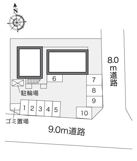 金山(24494)の駐車配置図