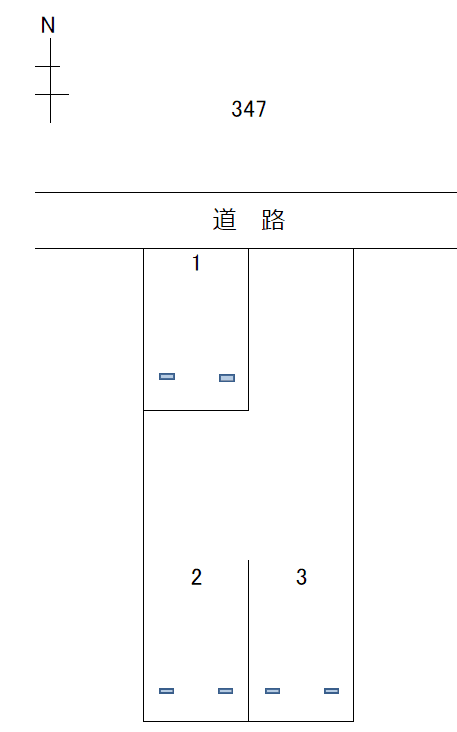 岩倉－347の駐車配置図