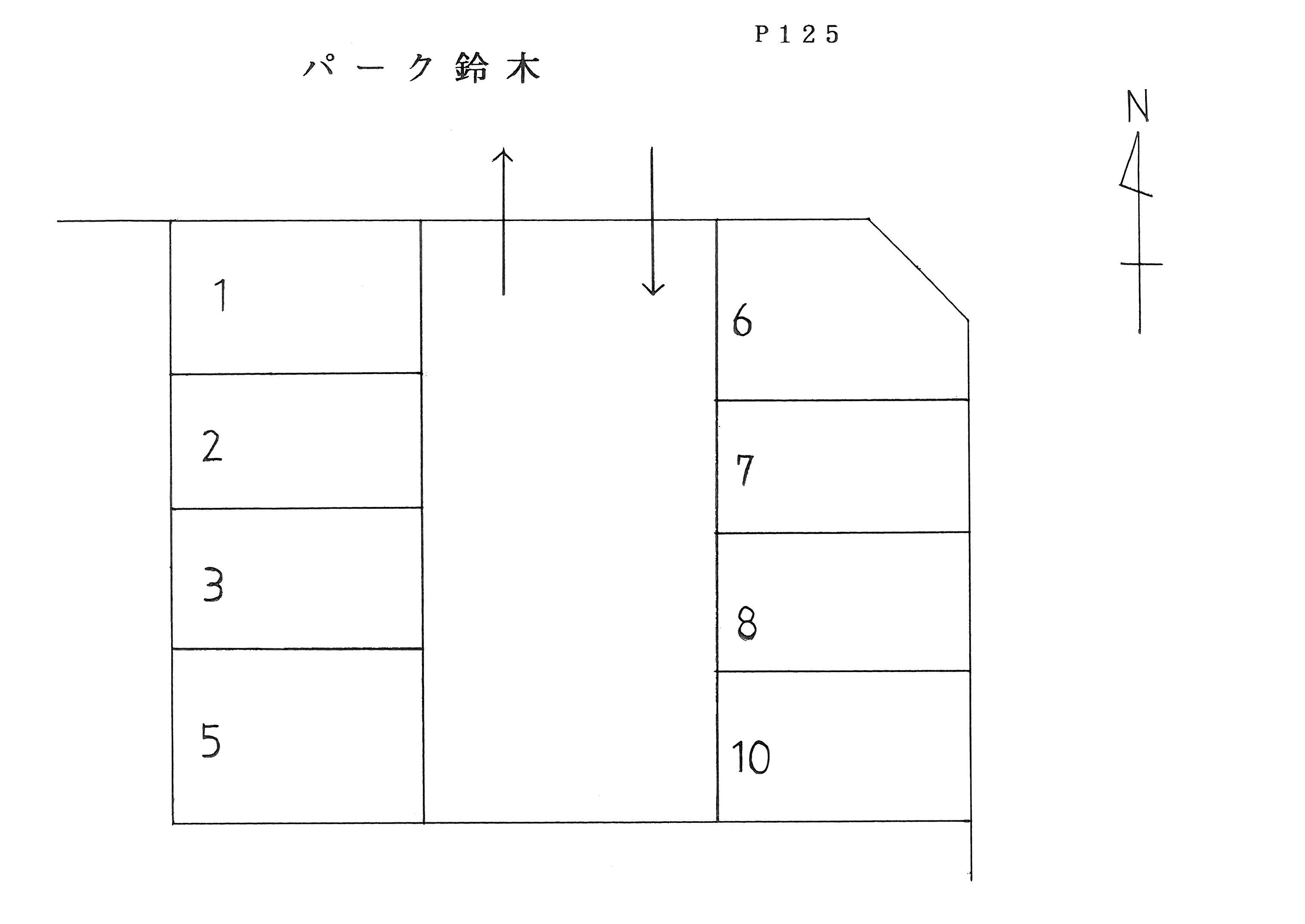 パーク鈴木の駐車配置図