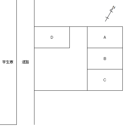 E-16 平和2丁目 貸駐車場の駐車配置図