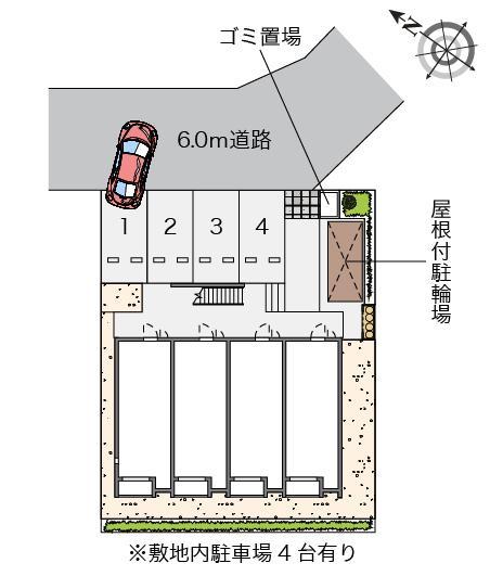 ハナブサＮａｒａⅢ(54329)の駐車配置図