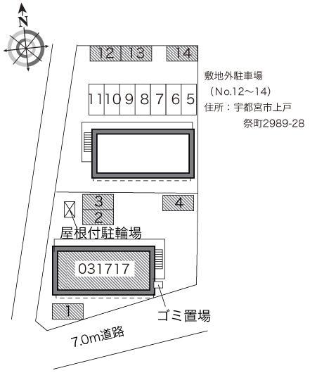 ＭＡＲＩＯＮ(31717)の駐車配置図