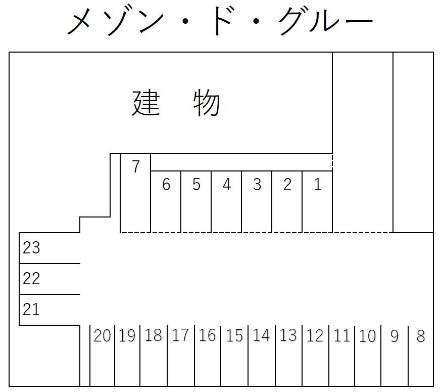 メゾン・ド・グルーの駐車配置図
