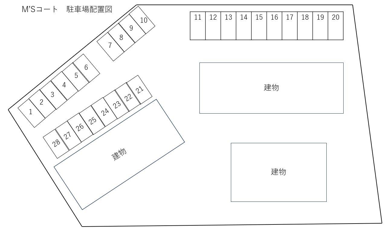 Ｍ’Ｓコートの駐車配置図