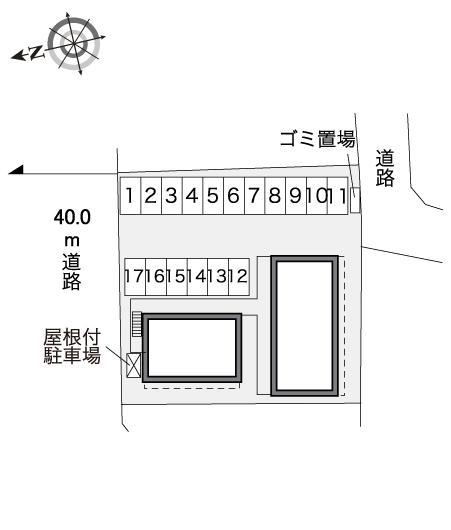 アイリス学研台Ⅱ(32160)の駐車配置図