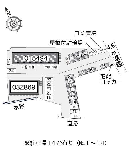 アルファ(15494)の駐車配置図