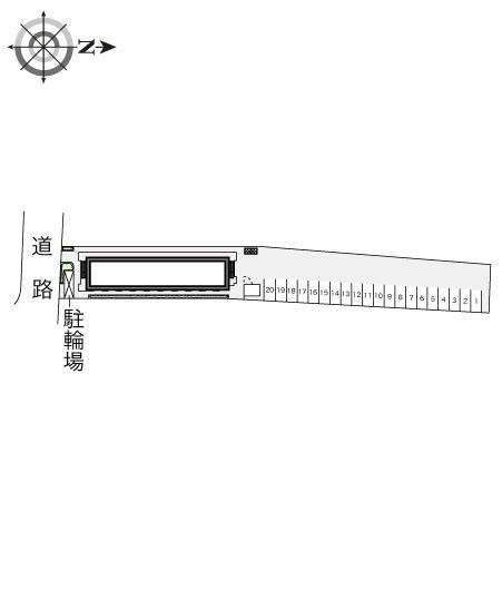 ＲＯＹＡＬＣＯＵＲＴ(13144)の駐車配置図