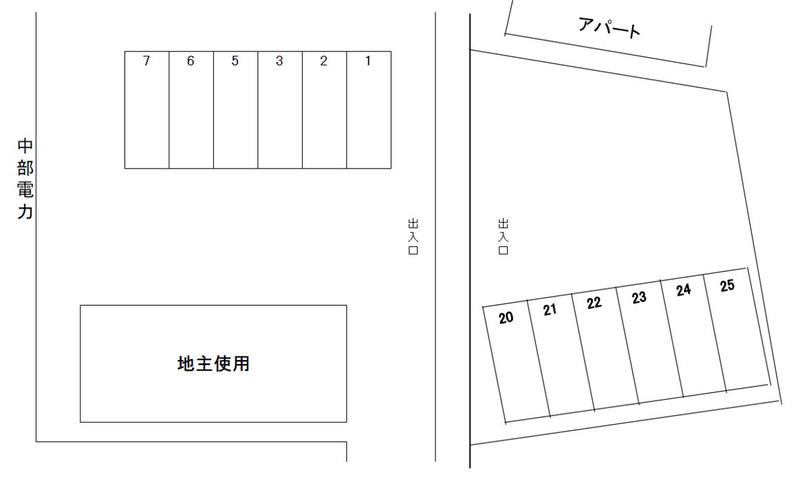 000208の駐車配置図