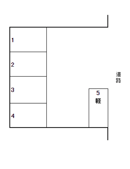 神明駐車場の駐車配置図