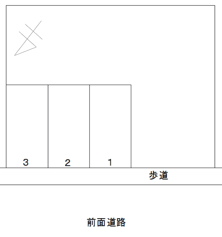FK札幌市手稲区前田駐車場の駐車配置図