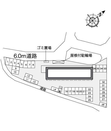 グリーングラスⅡ(38074)の駐車配置図