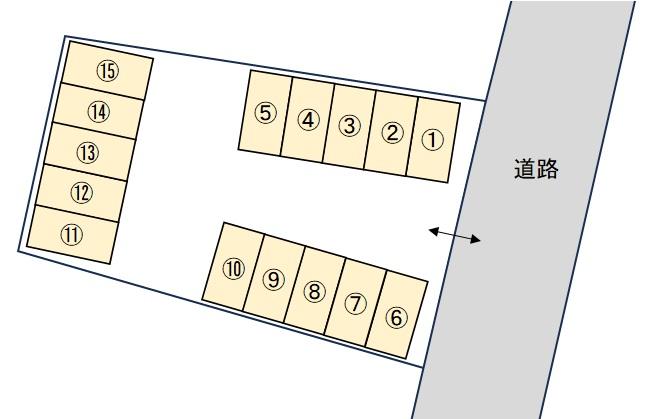 KS味野4丁目パーキングの駐車配置図