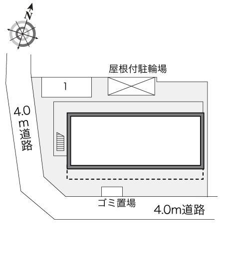 淀コンフォート(24052)の駐車配置図