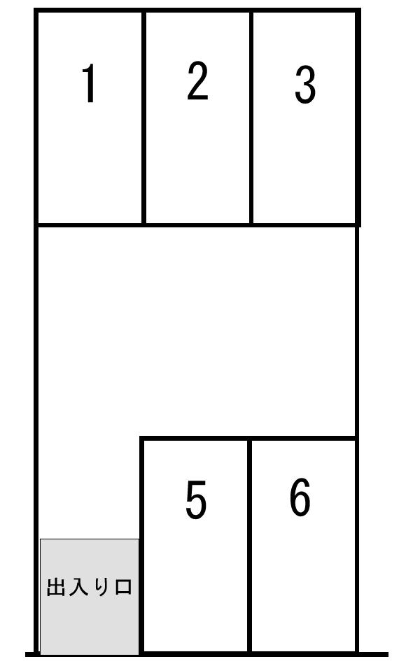 川西駐車場の駐車配置図