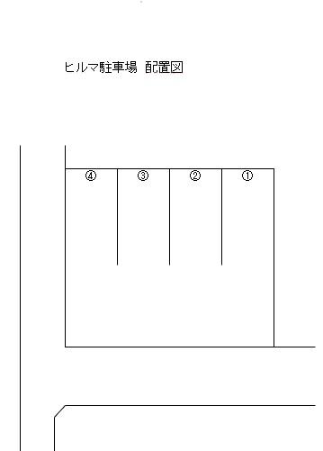 ヒルマ駐車場の駐車配置図