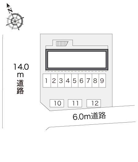 オアシス(18082)の駐車配置図