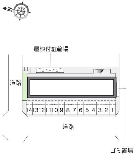 セノーテ黒川(33731)の駐車配置図