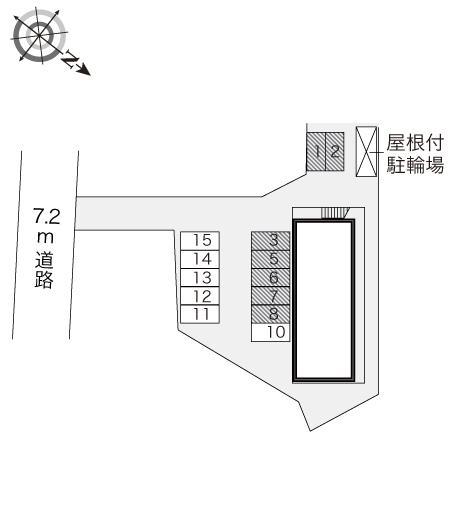 東(13969)の駐車配置図