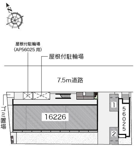 クレール東葛西(16226)の駐車配置図