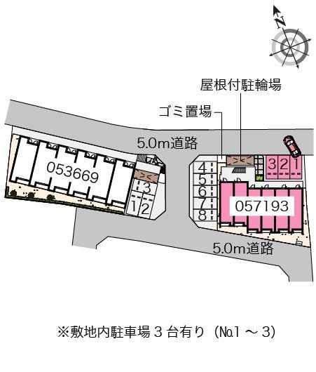 クレイノたからＤ(57193)の駐車配置図