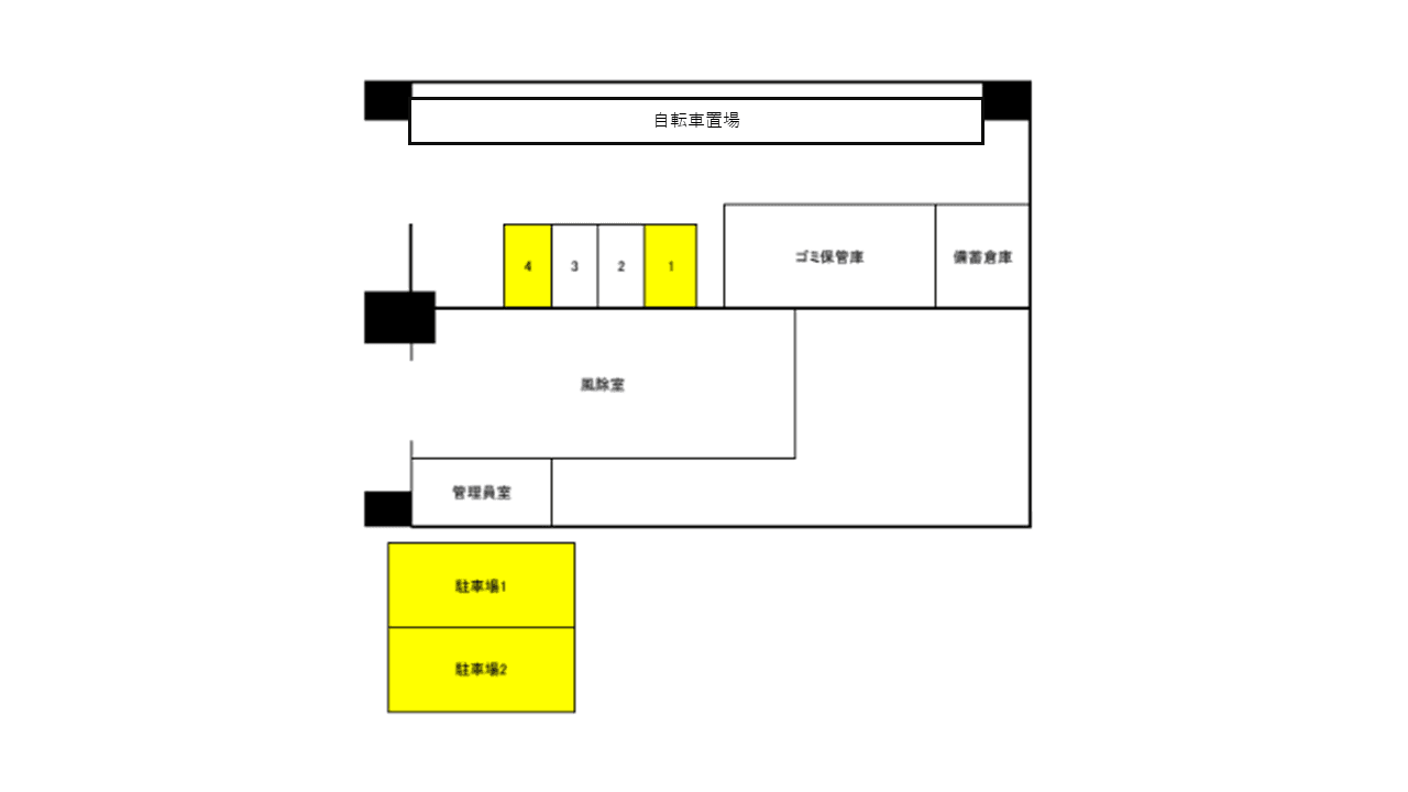 リヴシティ向島弐番館の駐車配置図