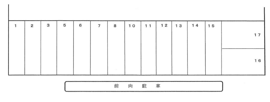 １８５の駐車配置図