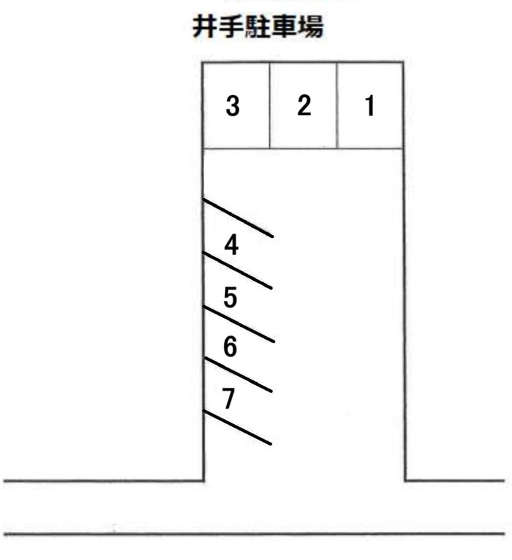 井手月極駐車場の駐車配置図