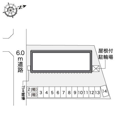 東山形(32174)の駐車配置図