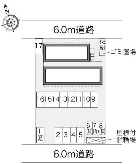 ミニョン　フルール(32359)の駐車配置図