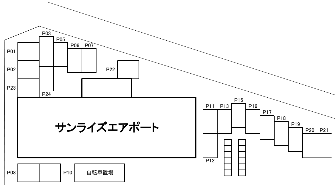 サンライズエアポートの駐車配置図
