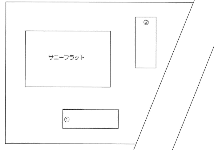 サニーフラット駐車場の駐車配置図