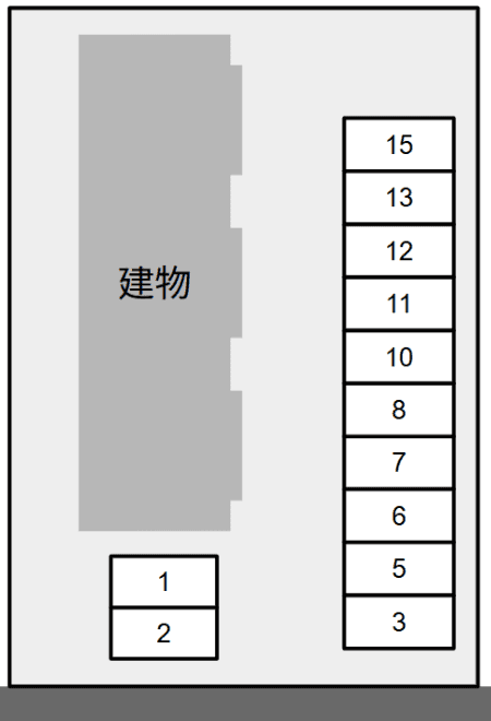 Ｇｒａｎｄｉｒ別駐車場の駐車配置図